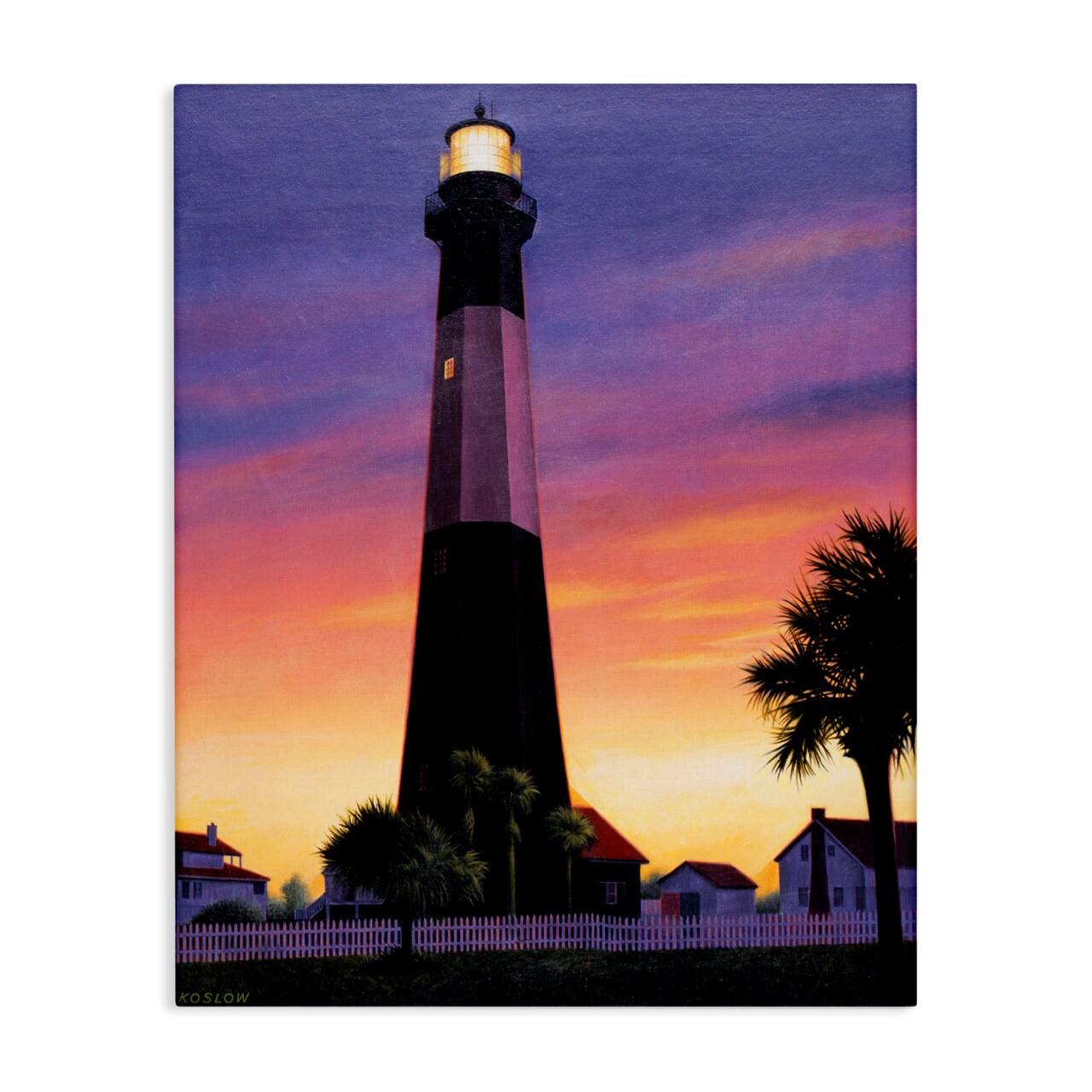 Stupell Industries Georgia Tybee Island Lighthouse Canvas, design by Wind River Studios
